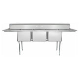 Empura Stainless ESD31818LR18 Sink (3) Compartment Standard Duty