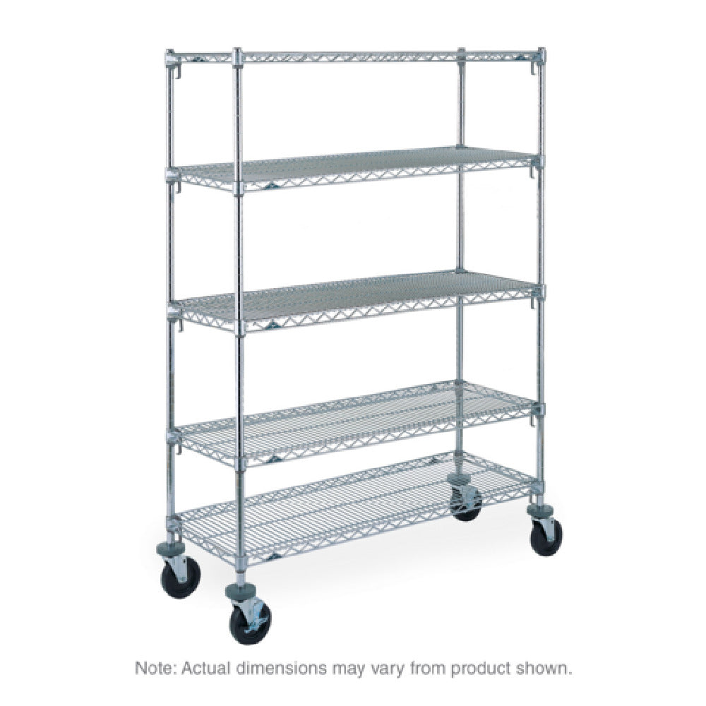 Metro 5A536BC Super Adjustable Super Erecta® Stem Caster Cart Wire Shelving With (5) Shelves