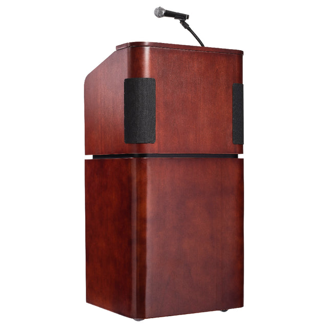 National Public Seating 950/901-MY/WT Oklahoma Sound® Tabletop & Base Combo Sound Lectern