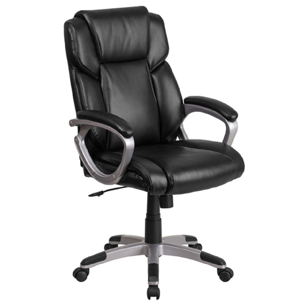 Flash Furniture GO-2236M-BK-GG Executive Swivel Office Chair 40" To 44" Adjustable Height