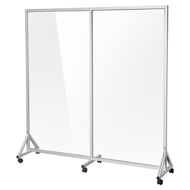 Bon Chef 90230-72 Portable Partition 72"W X 18"D X 72"H Anodized Aluminum Frame