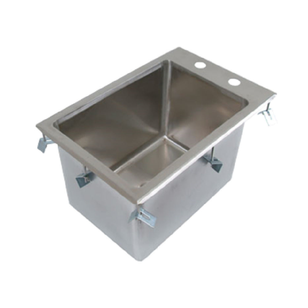 John Boos PB-DISINK101410-X Pro-Bowl Drop-In Sink 1-compartment 12-1/8"W X 18-1/2"D X 10"H Overall Size