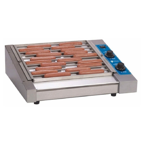 Antunes HDC-30A Hot Dog Grill Dual Heat Thermostatically Controlled Holds Up To 30 Four-to-a-pound 5" Hot Dogs At One Time Or 300 Refrigerated Ten-to-a-pound 5" Hot Dogs Per Hour