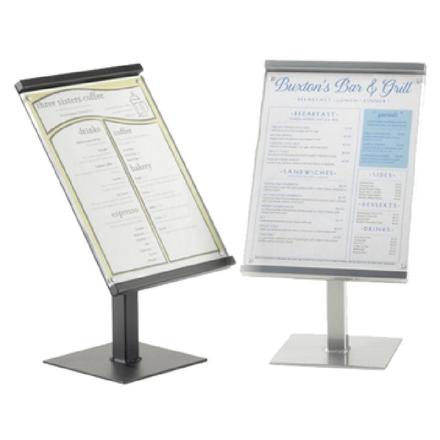 Cal Mil 1153-15-74 One By One Sign Stand 8-3/4" X 8-3/4" X 15-1/2"H Freestanding