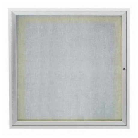 Aarco ODCC3636RI Aluminum Bulletin Board 36"W X 36"H Enclosed