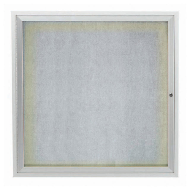 Aarco ODCC3636RI Aluminum Bulletin Board 36"W X 36"H Enclosed