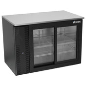 Victory VBB48HC-GS-B - Back Bar Refrigerator, Two-section, 48"W X 29-1/4”D X 34"H