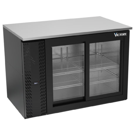 Victory VBB48HC-GS-B - Back Bar Refrigerator, Two-section, 48"W X 29-1/4”D X 34"H