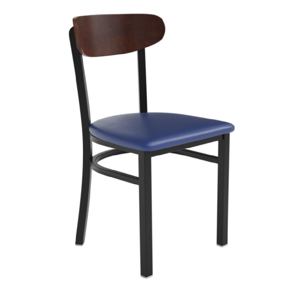 Flash Furniture XU-DG6V5BLV-WAL-GG Wright Dining Chair 500 Lb. Weight Capacity