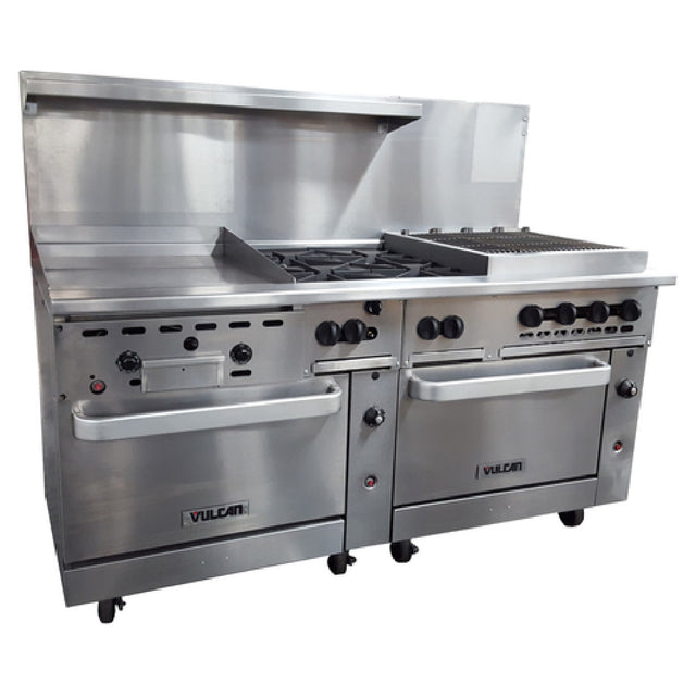 Vulcan 72CC-24G4B24CB Endurance™ Restaurant Range Gas 72"