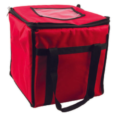 San Jamar FC1212-RD Food Carrier 12"W X 12"D X 12"H Heavy Vinyl Exterior