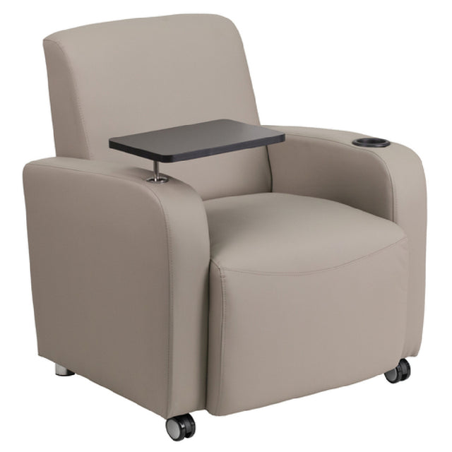 Flash Furniture BT-8217-GV-CS-GG Guest Chair Taut Seat And Back LeatherSoft Upholstery