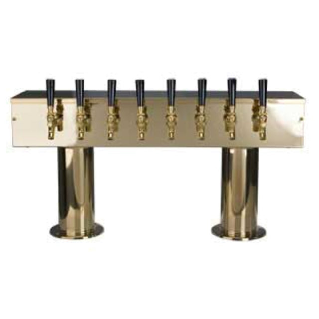 Micro Matic DPT48PVDKR Double Pedestal Draft Beer Tower Countertop 30"W X 15-9/16"H