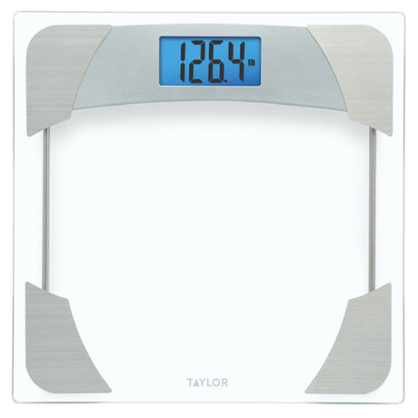 Taylor 76044192 Digital Bath Scale 400 Lb Capacity Tempered Glass Platform