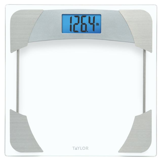 Taylor 76044192 Digital Bath Scale 400 Lb Capacity Tempered Glass Platform