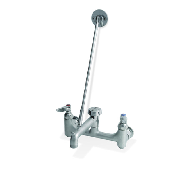 Steel Works Stainless SWSSF-8-6HDLL Faucet Service Sink 8" Center