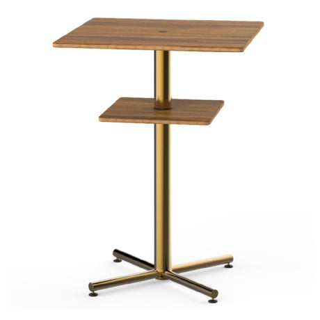 Steelite MGCPBS02BBXX - Square Bar Table, 30.0" X 30.0" X 42.5", Polo