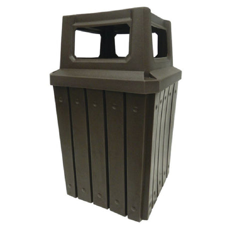 Hubert 77045 - Trash Receptacle, 52 Gallon, 23-1/2" X 23-1/2" X 29"H
