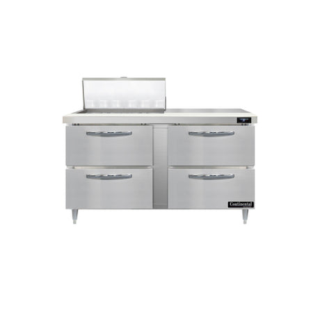 Continental Refrigerator D60N12M-D Designer Line Mighty Top Sandwich Unit 60"W