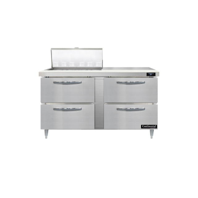 Continental Refrigerator D60N12M-D Designer Line Mighty Top Sandwich Unit 60"W