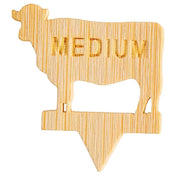 TableCraft Products 13112 - Cow-Shape Steak Markers "MEDIUM", 1.25" X 0.1" X 1.375"