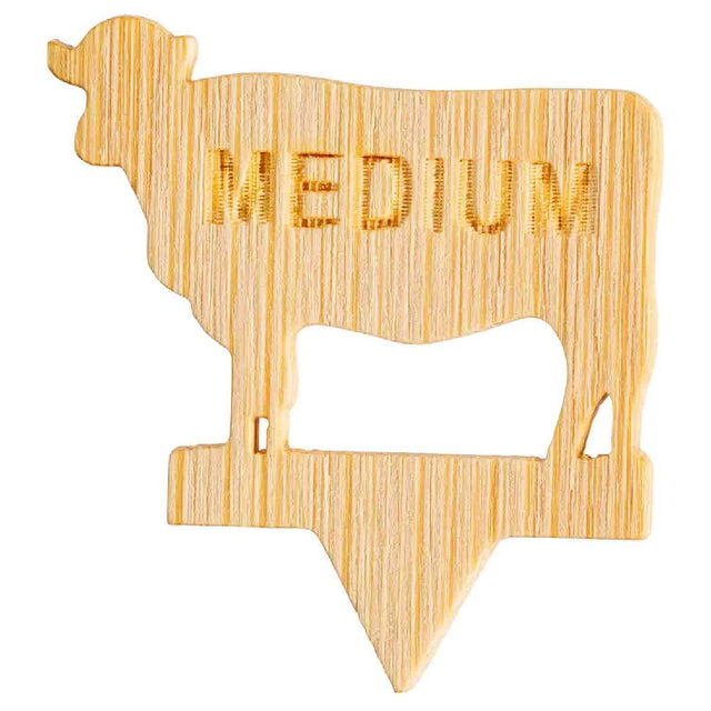 TableCraft Products 13112 - Cow-Shape Steak Markers "MEDIUM", 1.25" X 0.1" X 1.375"