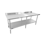 Sapphire Manufacturing SMTEB-2496S Worktable 96"W X 24"D X 35"H 18/430 Stainless Steel