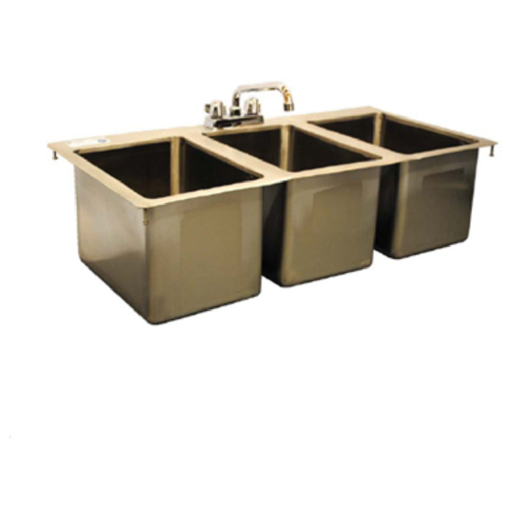 Serv-Ware DIS-3C1014-CWP-V - Serv-Ware - Sinks - 36" Drop-in Sink - 36" W X 18" D X 10" H