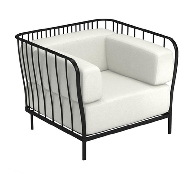 Emuamericas Llc 1080 Cannolè Lounge Armchair Outdoor/indoor Steel Wire Back