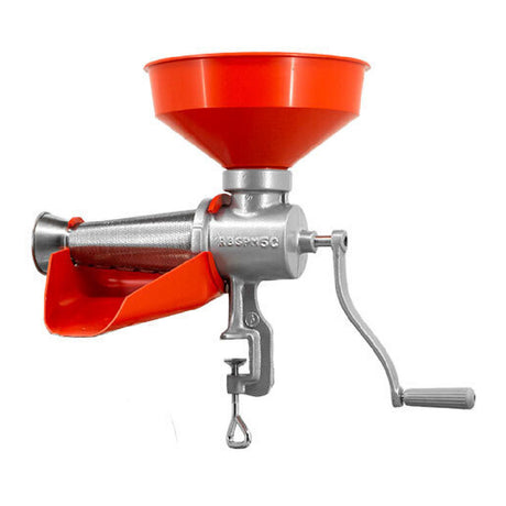 Omcan 30105 (30105) Manual Tomato Squeezer With Plastic Funnel And Drip