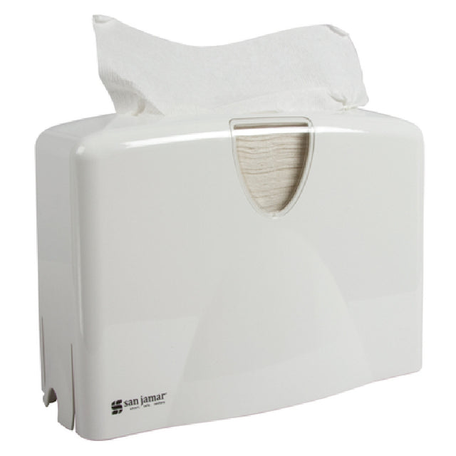 San Jamar T1740WH Towel Dispenser 12"W X 5-1/2"D X 8-1/2"H Countertop