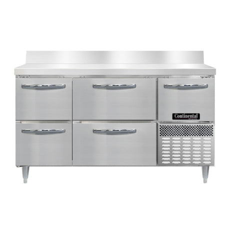 Continental Refrigerator DRA60NSSBS-D Designer Line Refrigerated Base Worktop Unit