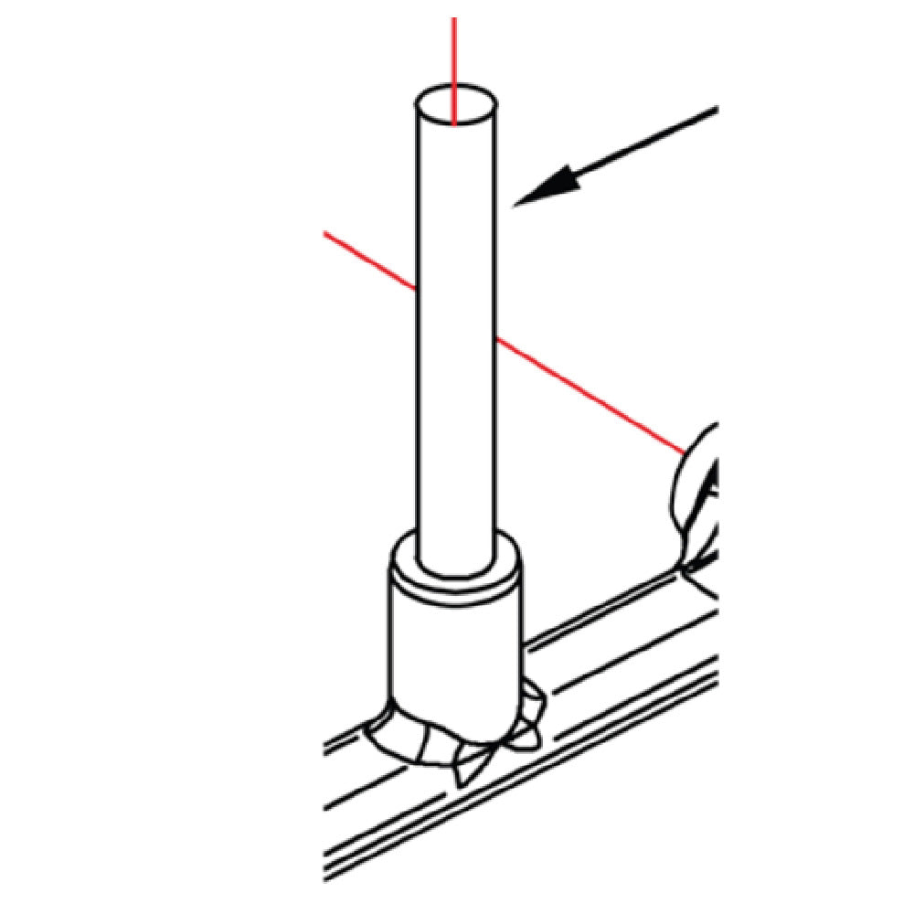 BK Resources BK-3.5RP-G Riser Pipe 3-1/2" For Add-on Faucet