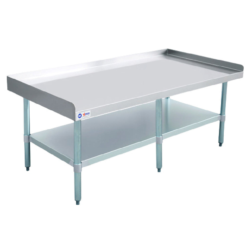 Omcan 47991 Equipment Stand 60"W X 30"D Stainless Steel Top With 2" Upturn On Rear & Sides