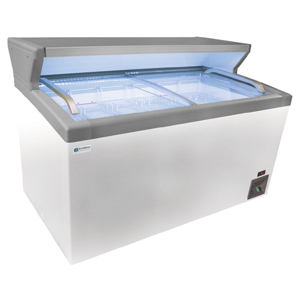 Excellence MCT-6HC Ice Cream Chest Freezer/Merchandiser 73-3/8"W 21.2 Cu. Ft. Capacity