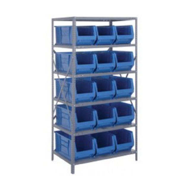 Quantum 2475-953_YELLOW - Shelving Unit, 24"D X 36"L X 75"H, Heavy Duty