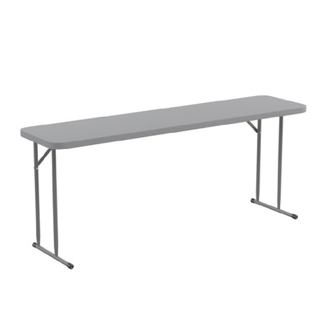 Flash Furniture RB-1872-GY-GG Training Folding Table 72"W X 18"D X 29"H Seats Up To 3 Adults