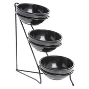 Hubert 94064 - Bowl Display Stand, 3-tier, 10-3/4" X 18" X 20"H Overall
