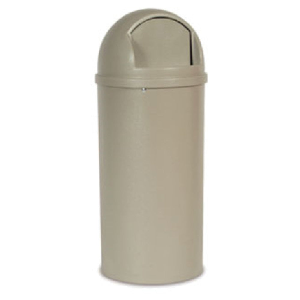 Rubbermaid FG816088BEIG - Marshal® Classic Container, 15 Gallon, 15-3/8" Dia. X 36-1/2"H