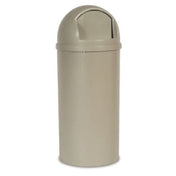 Rubbermaid FG816088BEIG - Marshal® Classic Container, 15 Gallon, 15-3/8" Dia. X 36-1/2"H