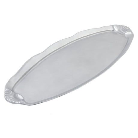 Bon Chef 2065 Shell Fish Platter 12" X 28" Aluminum With Pewter-Glo Finish