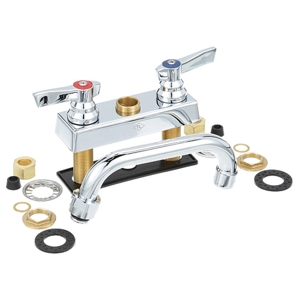 Component Hardware Group TLL11-4006SE1 Dck Mnt Faucet 4c 6sp Chg Ceramic Valves