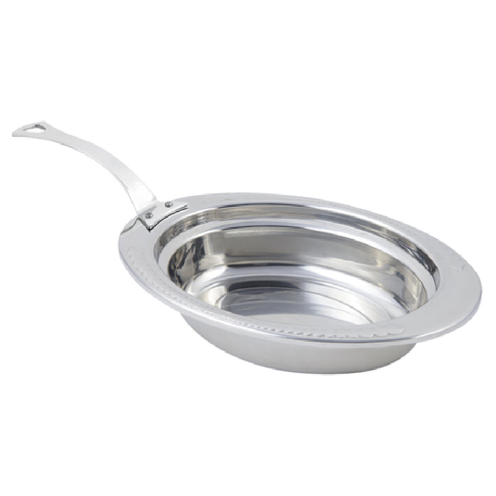 Bon Chef 5404HLSS - Food Pan, Full Oval, 2 Qt. (64 Oz.) Capacity