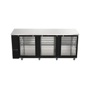 Hubert 134925 - Kratos Back Bar Cooler, 32.4 Cu. Ft., 90-1/4"W X 36-1/4"D X 38-3/4"H