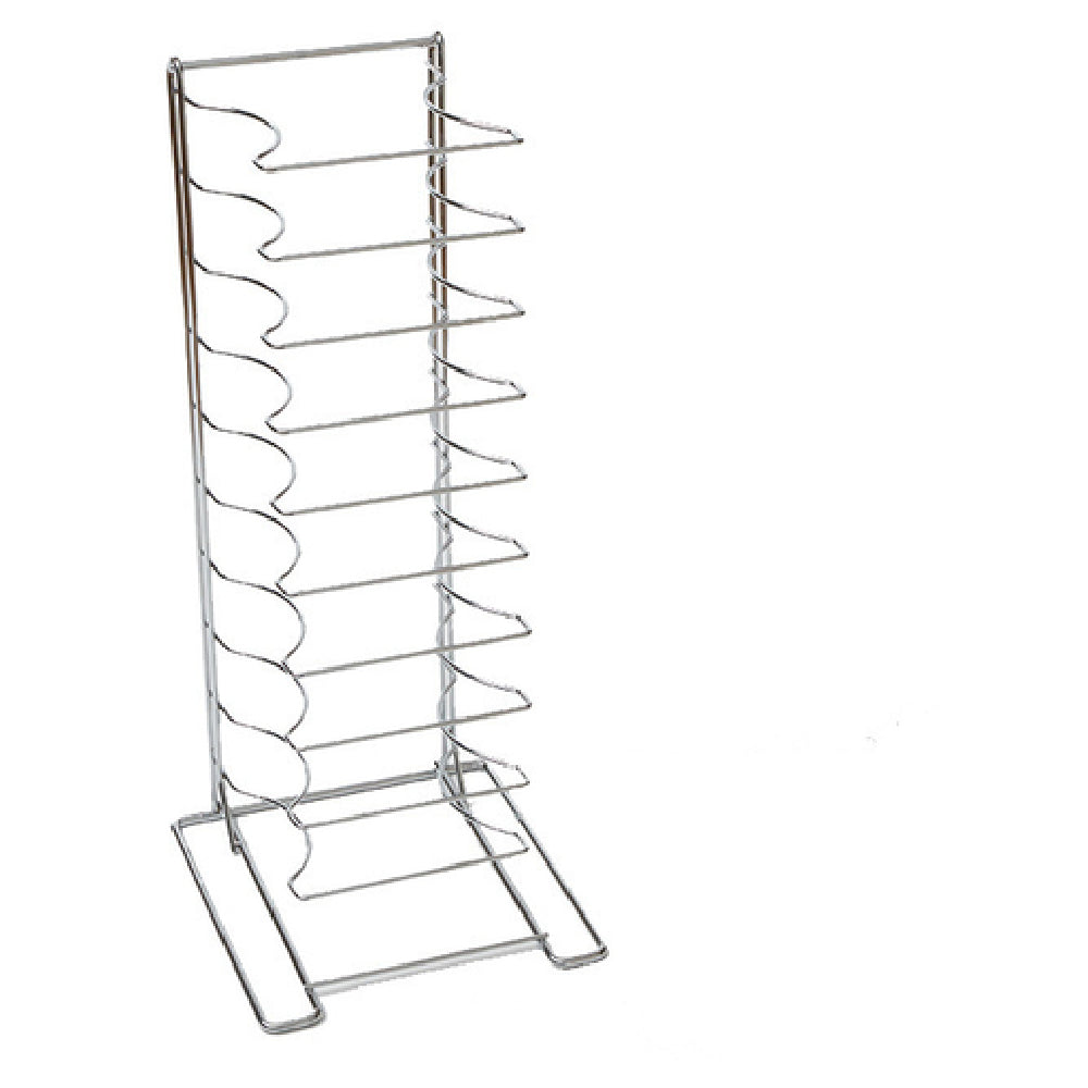 American Metalcraft 19030 Pizza Pan Rack 11 Shelves Holds Pans 10" To 17" Diameter X 2-1/4" Deep