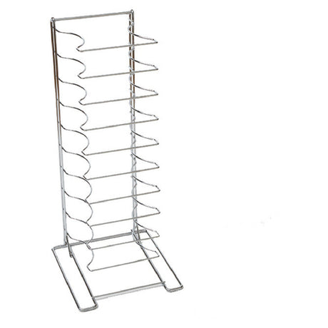 American Metalcraft 19030 Pizza Pan Rack 11 Shelves Holds Pans 10" To 17" Diameter X 2-1/4" Deep