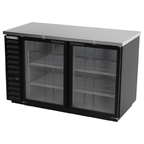 Beverage Air BB58HC-1-G-B Refrigerated Back Bar Storage Cabinet Two-section 59"W