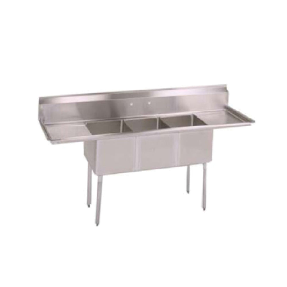 John Boos E3S8-1220-12T12 E-Series Sink 3-compartment 60"W X 25-1/2"D X 43-3/4"H Overall Size