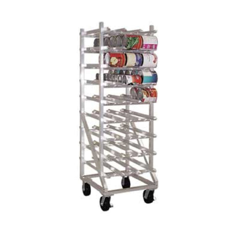 New Age Industrial 1250CK Can Storage Rack Mobile Design With Casters Sloped Glides For Automatic Can Retrieval