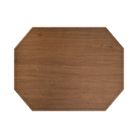 Risch TABLEMATOCT-SHERWOOD 17X13 Sherwood Faux-wood Table Mat (specify Color) 17" X 13"